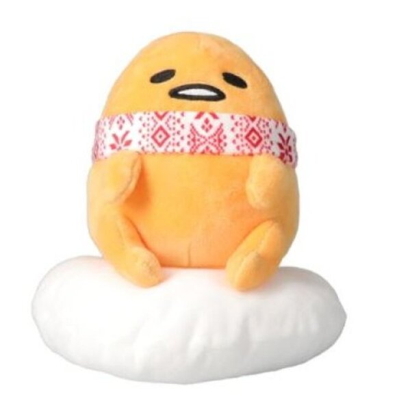Gudetama Winter Scarf Plush Sanrio 8" Lazy Egg Stuffed Iceberg Christmas Toy NWT - Picture 1 of 3